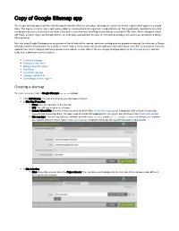 Copy of Google Sitemap App