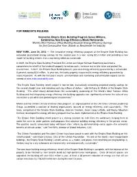 For Immediate Release