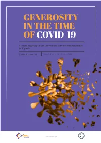 Generosity in the Time Ofcovid-19