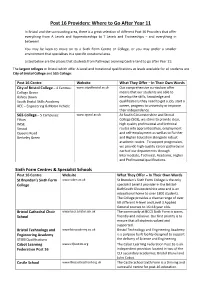 Post 16 Providers: Where to Go After Year 11