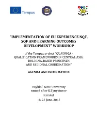 Program of the Work Meeting