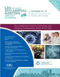The Intellectual Property, Licensing, and Business Development Event of the Year