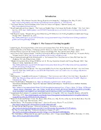 Upside of Inequality Endnotes