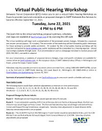 Virtual Public Hearing Workshop
