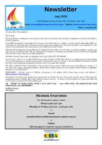 2020 July Newsletter