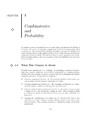 4 Combinatorics and Probability