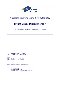 Absolute Counting Using Flow Cytometry Bright Count