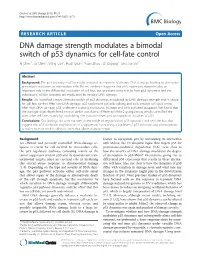 DNA Damage Strength Modulates a Bimodal Switch of P53 Dynamics For