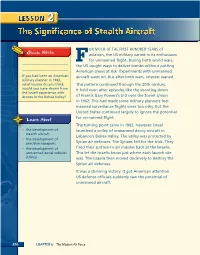 LESSON 2 the Signiﬁ Cance of Stealth Aircraft