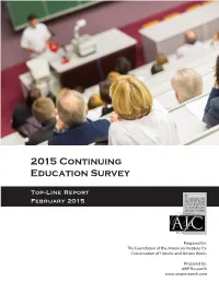 2015 Continuing Education Survey