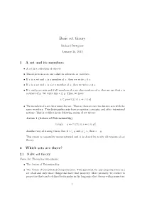 Basic Set Theory