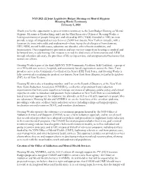 Housing Works Testimony February 5, 2021
