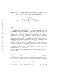 How Amdahl's Law Restricts Supercomputer Applications