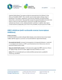 LINE1 Inhibition (With Nucleoside Reverse Transcriptase Inhibitors)