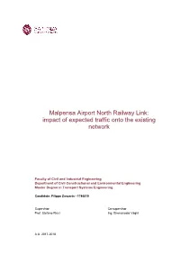 Malpensa Airport North Railway Link: Impact of Expected Traffic Onto the Existing Network