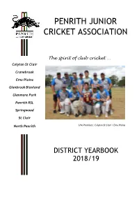 Penrith Junior Cricket Association