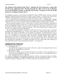 Pig: Hadoop Programming Made Easier