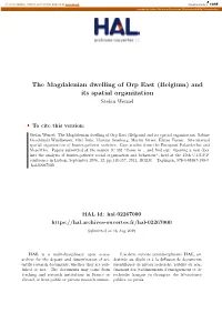 The Magdalenian Dwelling of Orp East (Belgium) and Its Spatial Organization Stefan Wenzel