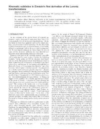PDF of Lorentz Transforms