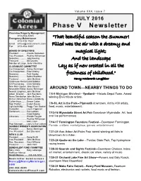 Phase V Newsletter