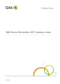 Qlik Sense November 2017 Release Notes