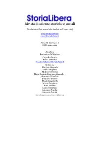 Rivista Di Scienze Storiche E Sociali