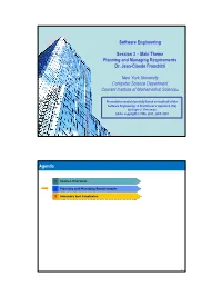 Software Engineering Session 3 – Main Theme Planning And
