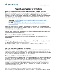 Examsoft FAQ's