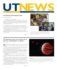 Exoplanet Greetings from President Gaber
