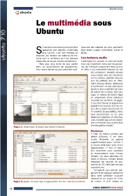 Le Multimédia Sous Ubuntu
