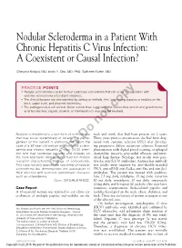 Nodular Scleroderma in a Patient with Chronic Hepatitis C Virus Infection: a Coexistent Or Causal Infection?
