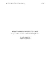 The Politics-Administration in an Era of Change 1 of 20