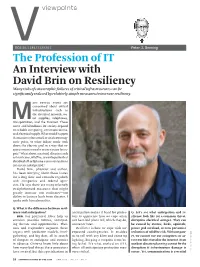 An Interview with David Brin on Resiliency
