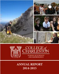 ANNUAL REPORT 2014-2015 School of Sciences and Mathematics Annual Report 2014‐2015