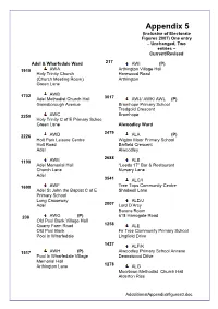 Appendix 5 (Inclusive of Electorate Figures 2007) One Entry – Unchanged, Two Entries – Current/Revised