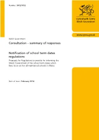 Consultation – Summary of Responses