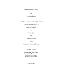 Kierkegaard and the Funny by Eric Linus Kaplan a Dissertation