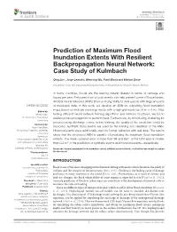Prediction of Maximum Flood Inundation Extents with Resilient Backpropagation Neural Network: Case Study of Kulmbach