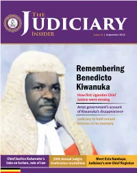 Remembering Benedicto Kiwanuka