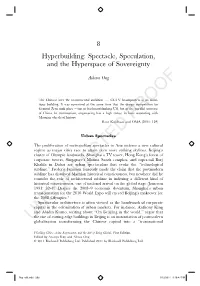 Spectacle, Speculation, and the Hyperspace of Sovereignty