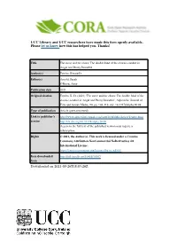 UCC Library and UCC Researchers Have Made This Item Openly Available