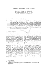 A Dataflow Description of ACC-JPEG Codec