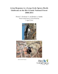 Avian Response to a Large-Scale Spruce Beetle Outbreak on the Rio Grande National Forest 2008-2014