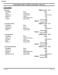 Detailed Result by Each Division
