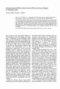 Interpretation of Rb-Sr Dates from the Western Gneiss Region: a Cautionary Note