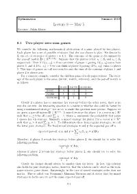 Lecture 8 — May 5 Lecturer: Juli´Anmestre