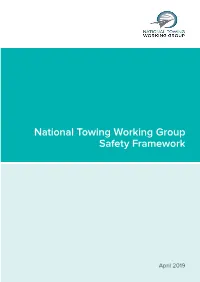 National Towing Working Group Safety Framework