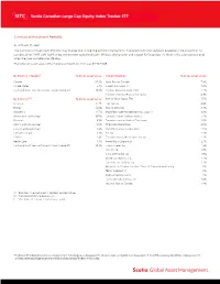 Scotia Canadian Large Cap Equity Index Tracker ETF