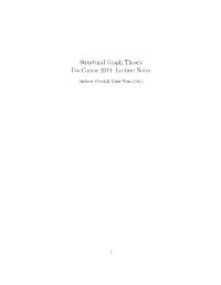 Structural Graph Theory Doccourse 2014: Lecture Notes