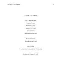 The Shape of Development 1